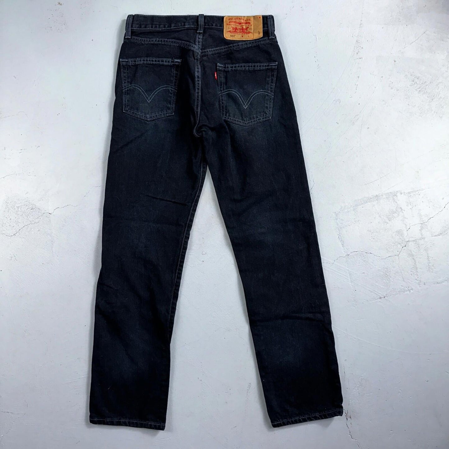 Levis 501 Vintage 90s Mexico Straight Leg Jeans 30x32 Y2K Dark Wash Act 29x31