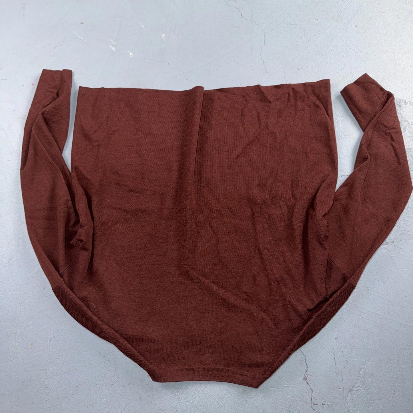Eileen Fisher Paprika Knit Seamless Sweater Womens S Burnt Orange Brown