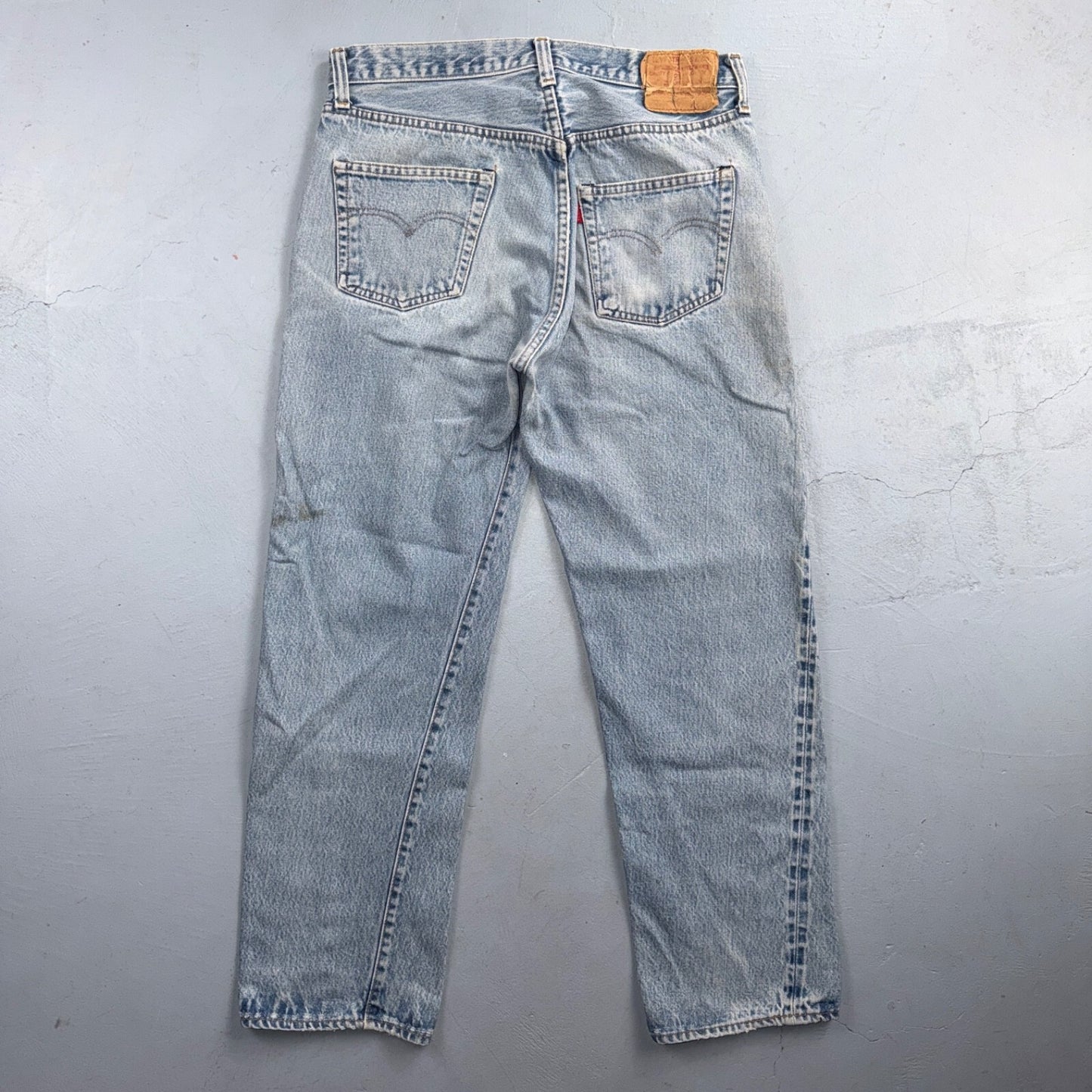 Levis 501 Vintage 80s Redline Selvedge USA XX Jeans Light Wash 35x30 Act 32x28