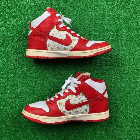 2003 Nike Supreme Dunk High Pro SB Stars Low Red Box Logo 307385-161 9 VTG