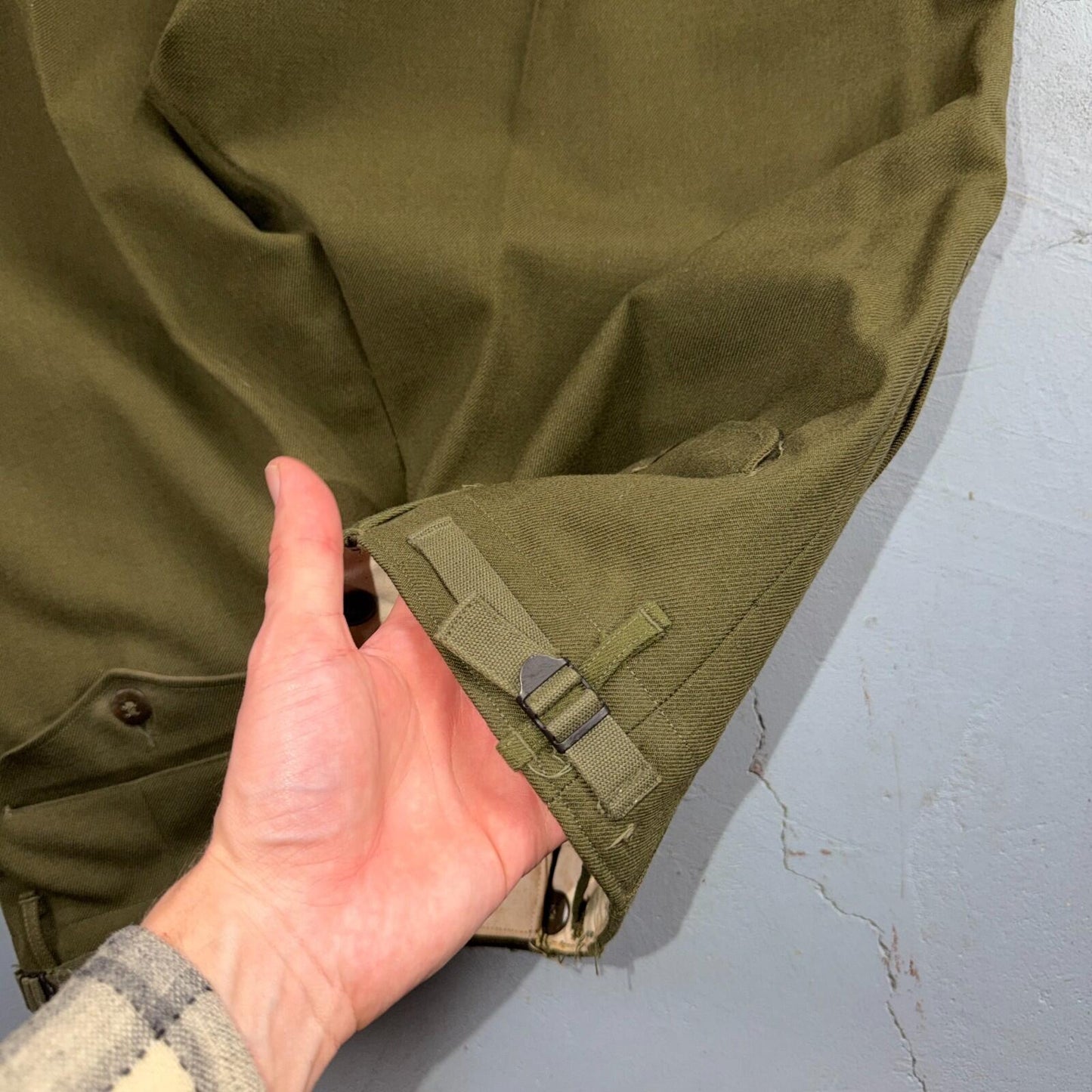Vintage Military Pants Trousers Medium Regular 50s M1951 OG-108 Wool Mens 31x30