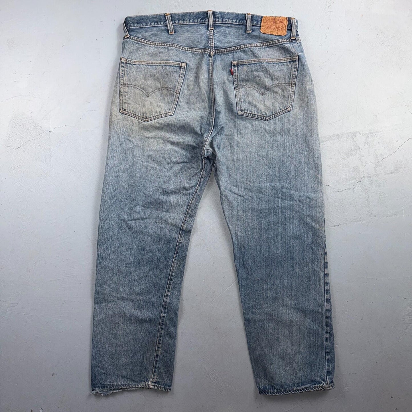 Levis 501 Vintage 70s SS Redline Selvedge USA Jeans Light Wash 44x34 Act 40x30