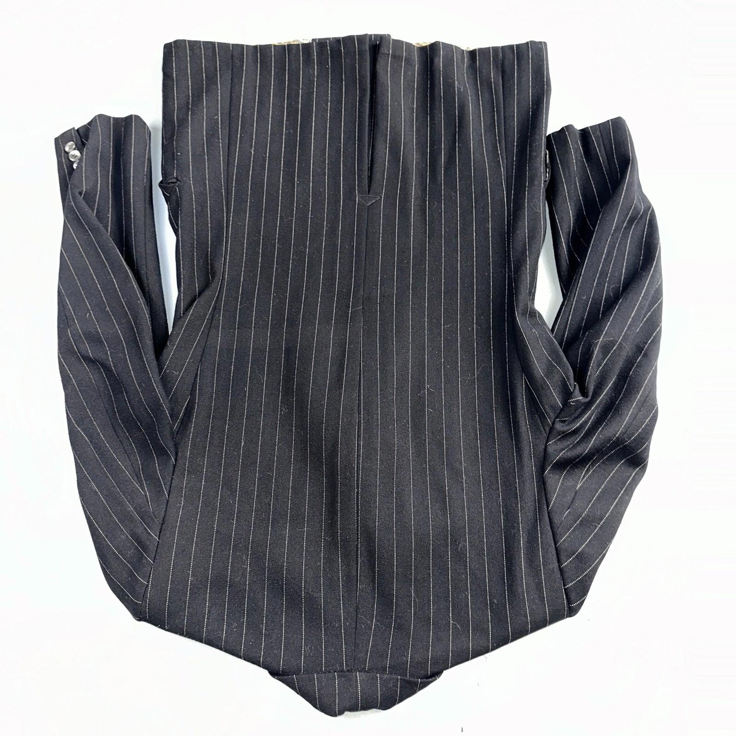 VTG Mens Suit 36 Double Breast 8 Button Jacket Sport Coat Rockabilly 50s Striped
