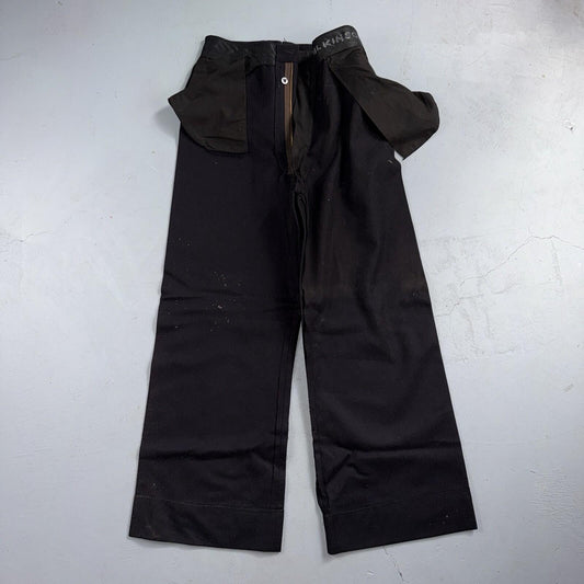 VTG 40s WWII US Naval Clothing Factory Wool Sailor Pants Navy 30L Bell Bottoms