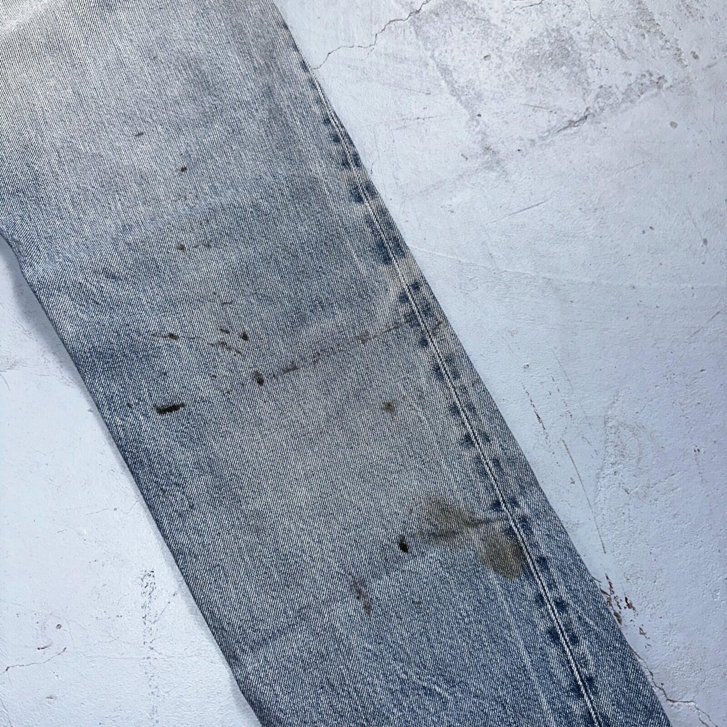 Levis 501 Vintage 80s Redline Selvedge USA XX Jeans Light Wash 30x34 Act 28X30