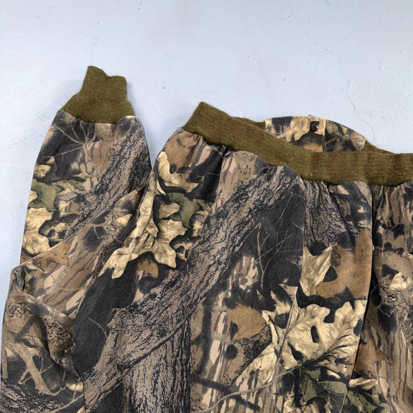 Vintage 80s Mossy Oak Camo Cotton Snap Bomber Jacket Size M USA Rare