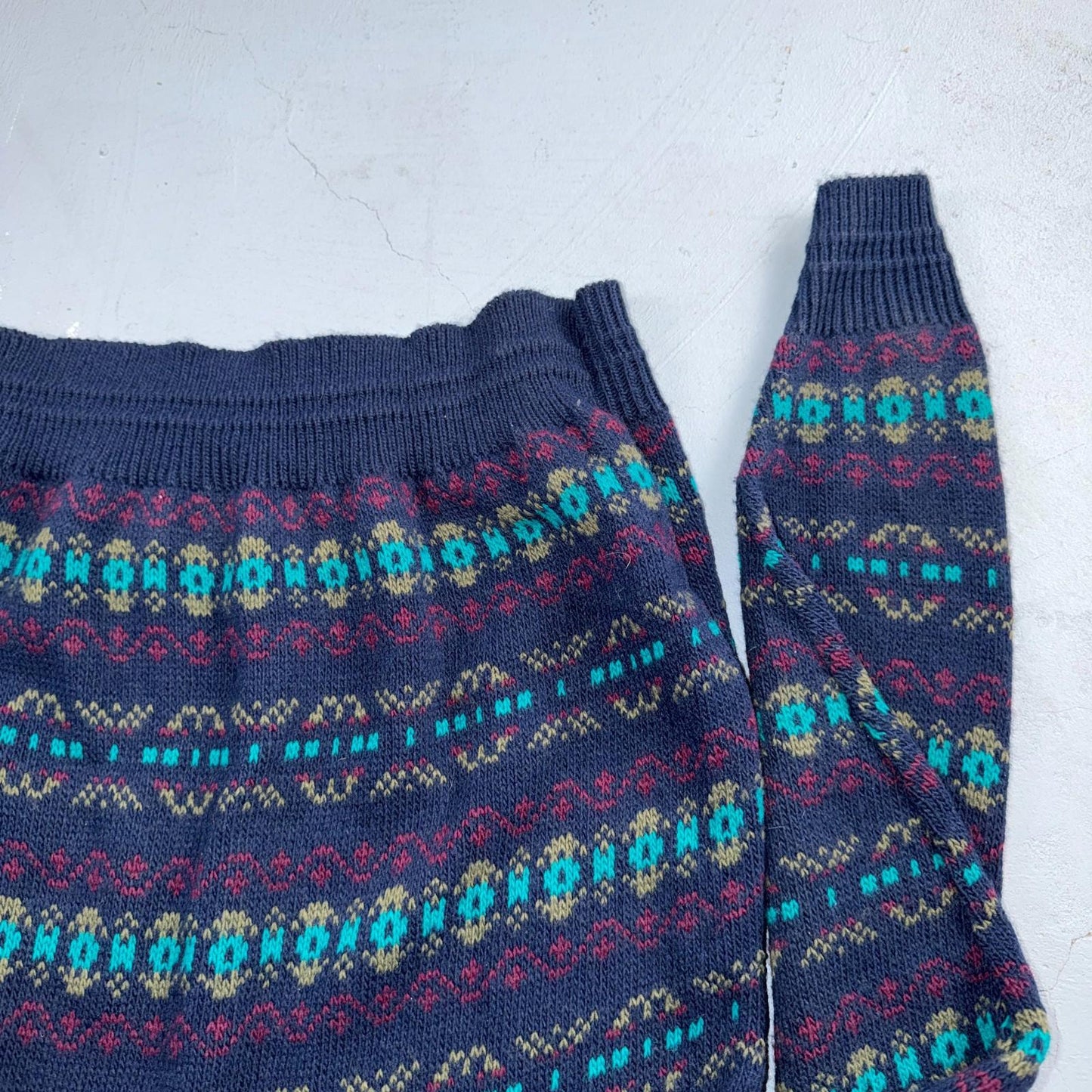 Vintage Loafers Reed St. James Sweater Men L Gray Grandpa Cosby Chunky Knit USA