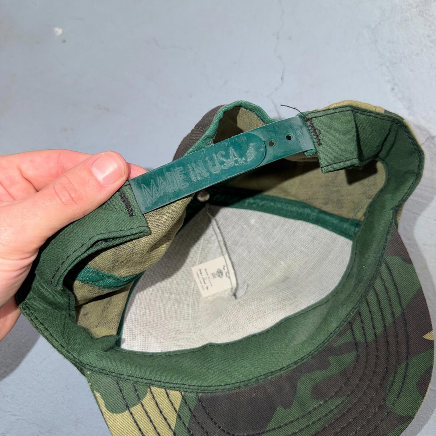 Harley Davidson USA Camo VTG Hat Baseball Cap Snapback Military Woodland RARE