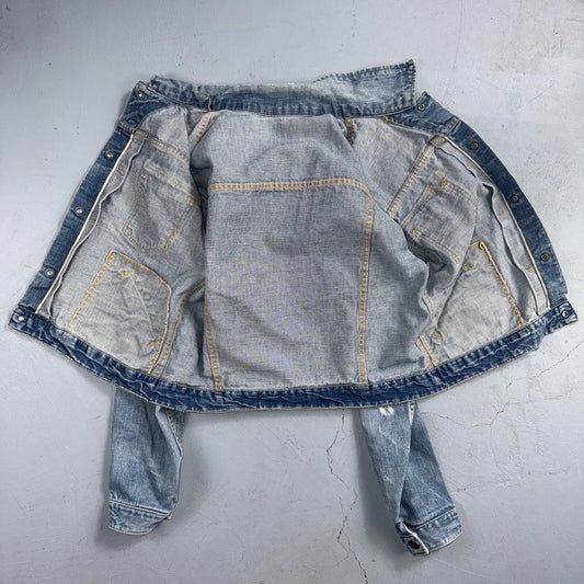 VTG Penneys Ranch Craft Selvedge Denim Jacket Cotton Type 2 Rockabilly 60s