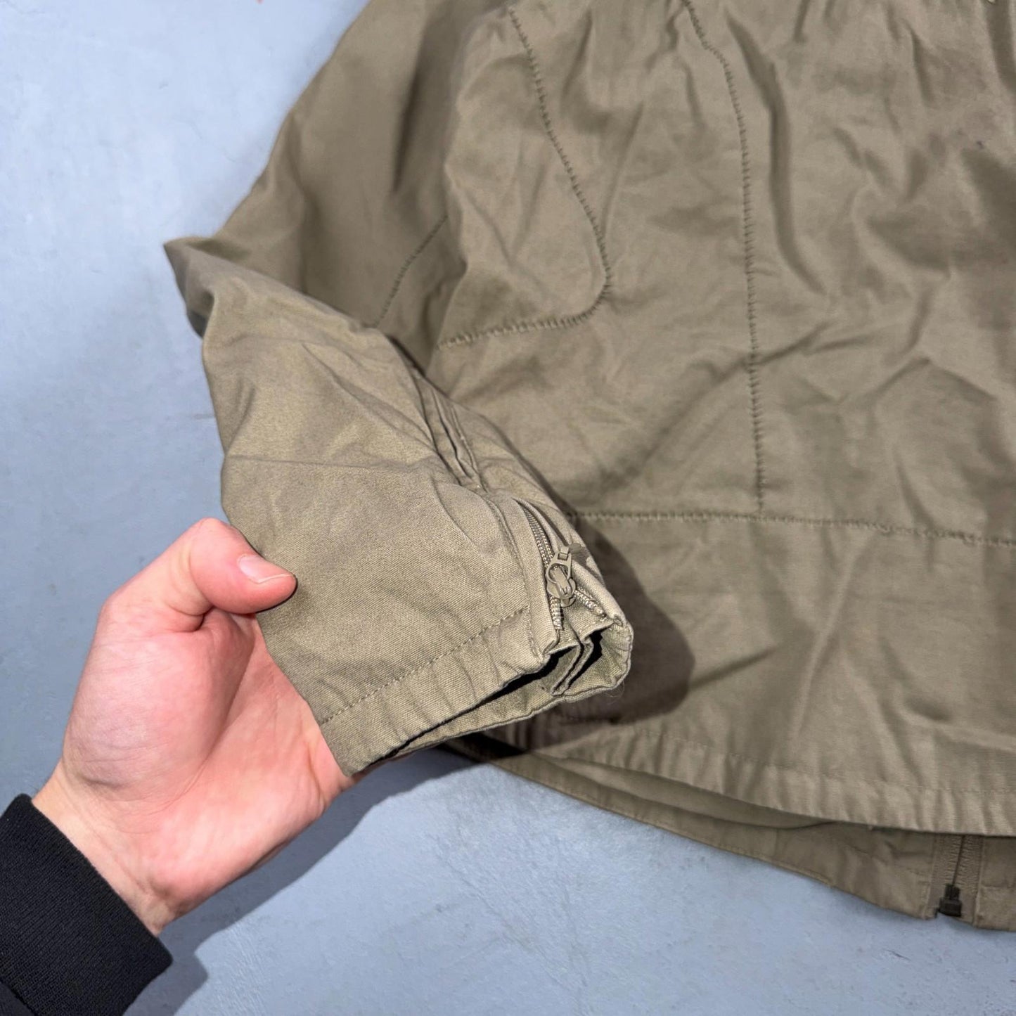 Harley Davidson Lightweight Women’s MotorCycles Jacket Tan Khaki Full Zip Size L