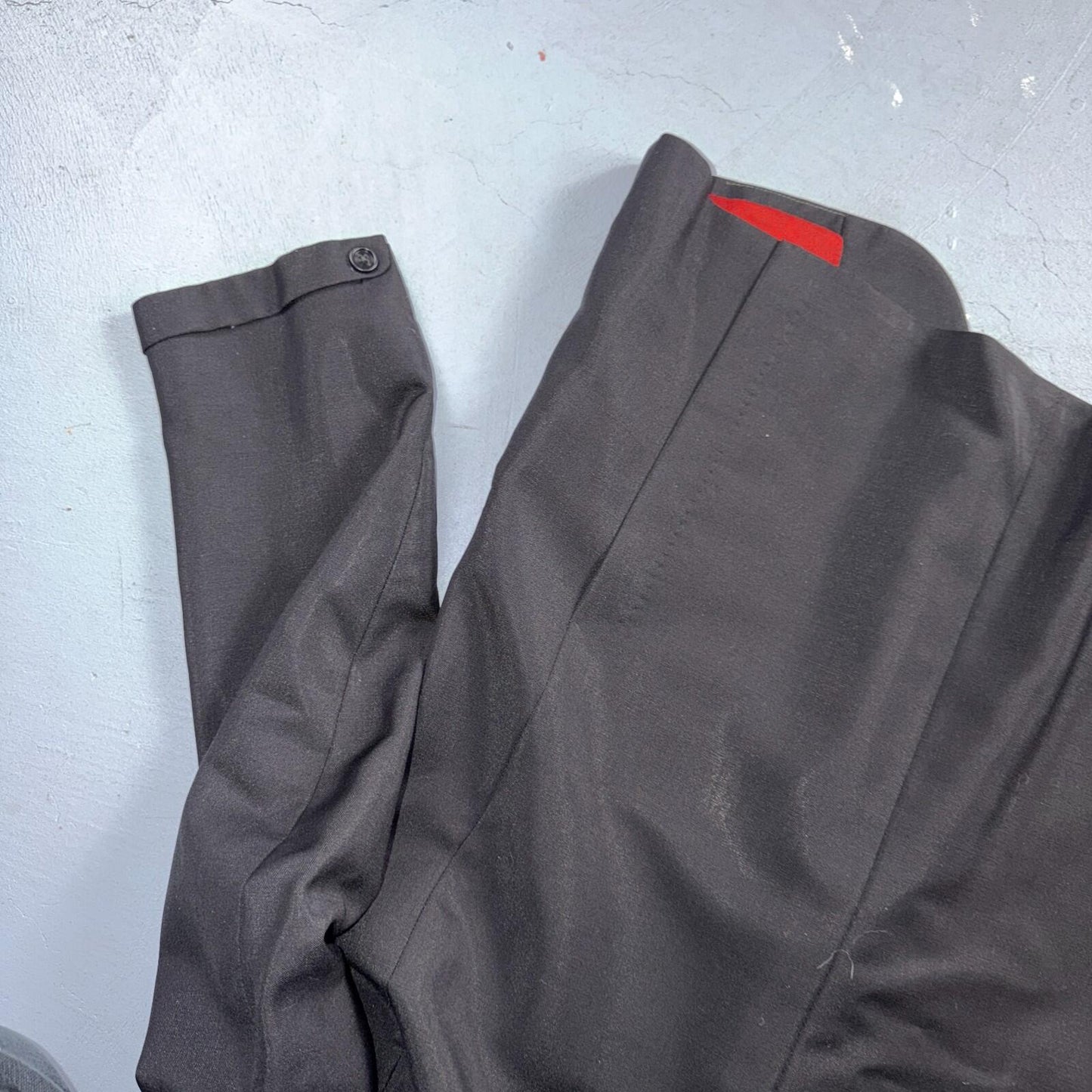 VTG Mens 2 PC Suit 40 Jacket Coat Pants Black Rockabilly 60s 1960s Gab Poly West