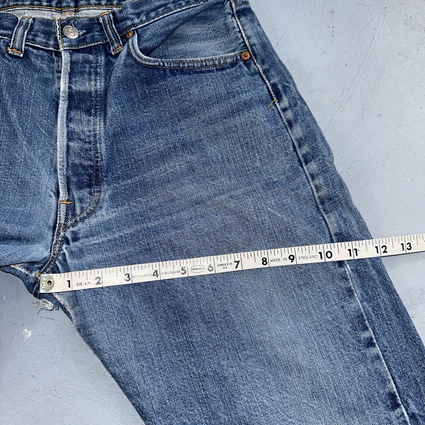 Levis 501 Big E Vintage 60s Redline Selvedge USA XX 1960s Jeans 66 Act 30x28