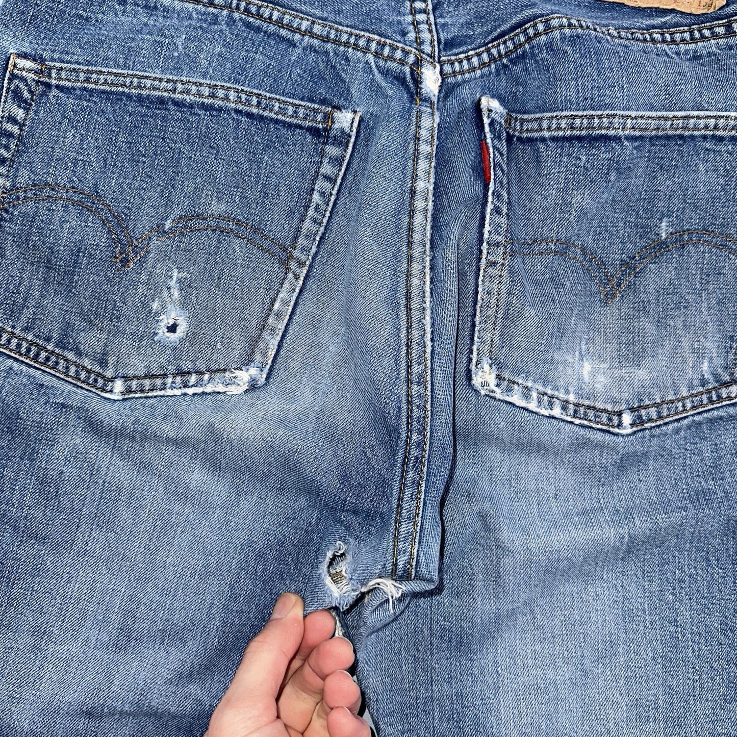 Levis 501 Big E Vintage 60s Redline Selvedge USA XX 1960s Jeans 66 Act 30x28