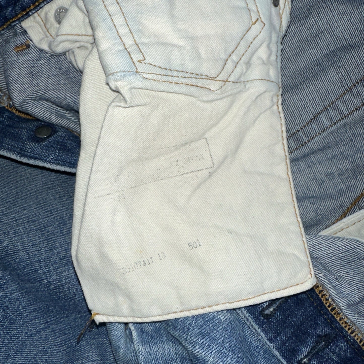 Levis 501 Big E Vintage 60s Redline Selvedge USA XX 1960s Jeans 66 Act 30x28