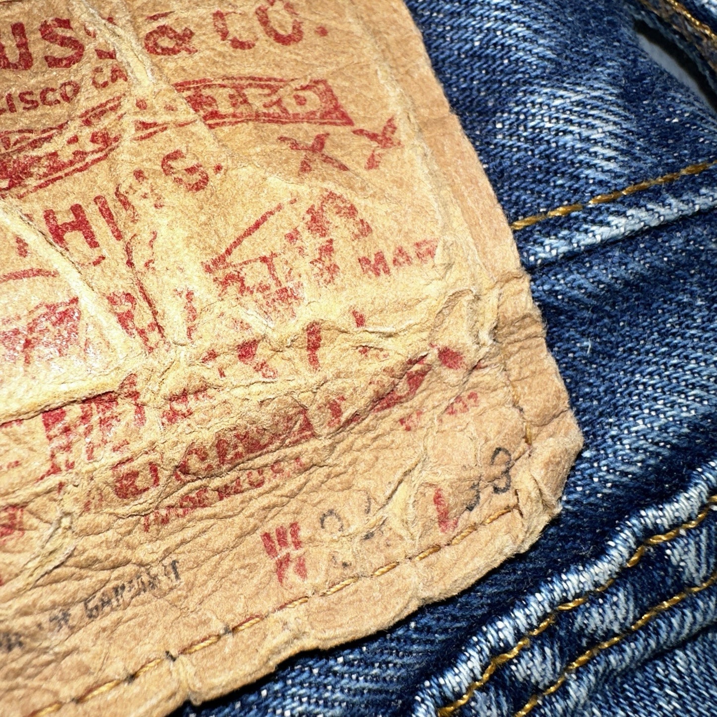 Levis 501 Big E Vintage 60s Redline Selvedge USA XX 1960s Jeans 66 Act 30x28