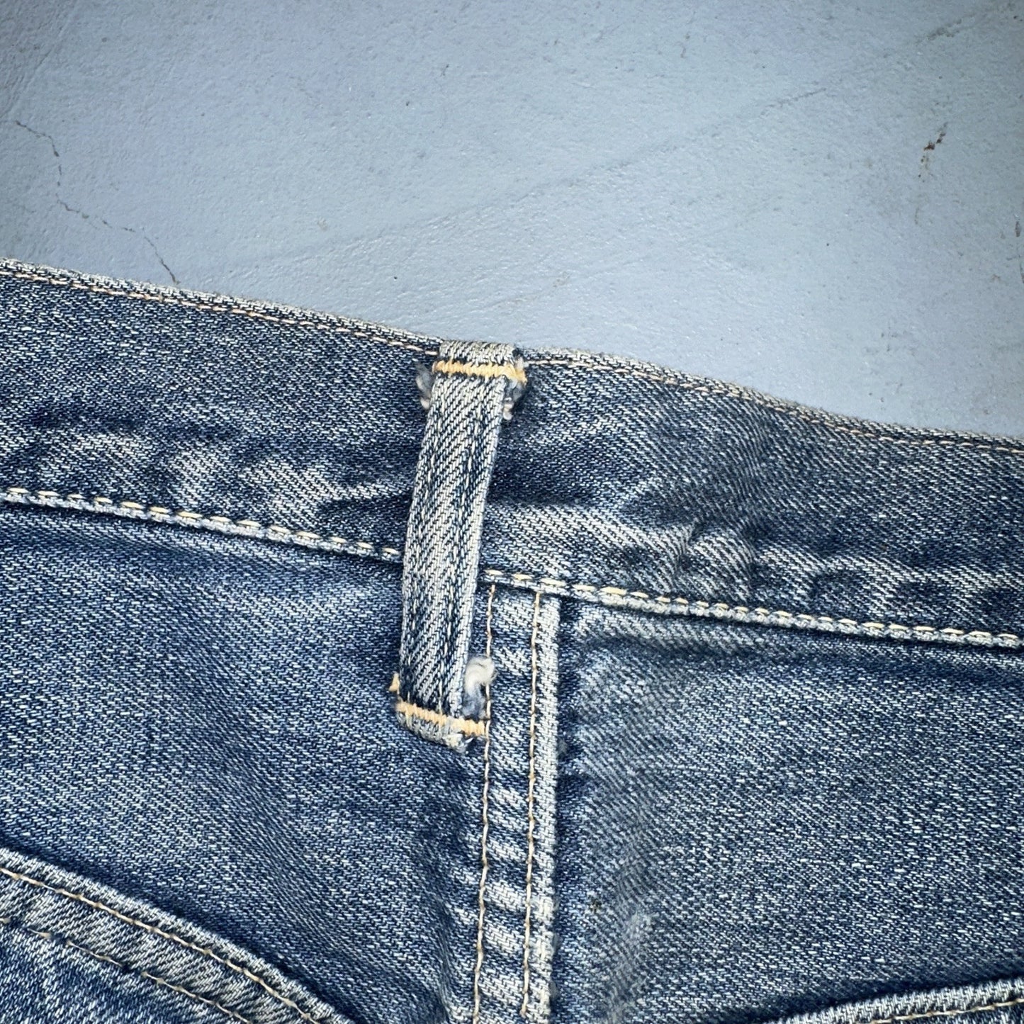 Vintage LEVIS 501XX Jeans Big E 1950s Redline Selvedge USA Jerky 40s Shorts Cut