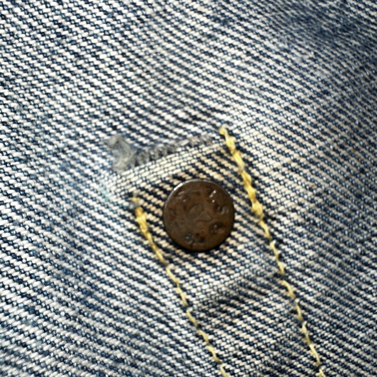 Vintage LEVIS 501XX Jeans Big E 1950s Redline Selvedge USA Jerky 40s Shorts Cut
