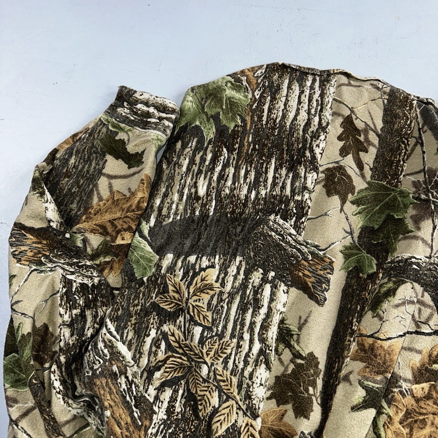 VTG Moose Creek Legendary Outdoor Clothing Heavy Flannel Shirt Realtree Camo USA
