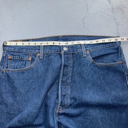Levis 501 Vintage 90s Y2K XX Straight Leg Jeans Blue Dark Wash 38x32 Act 37x29