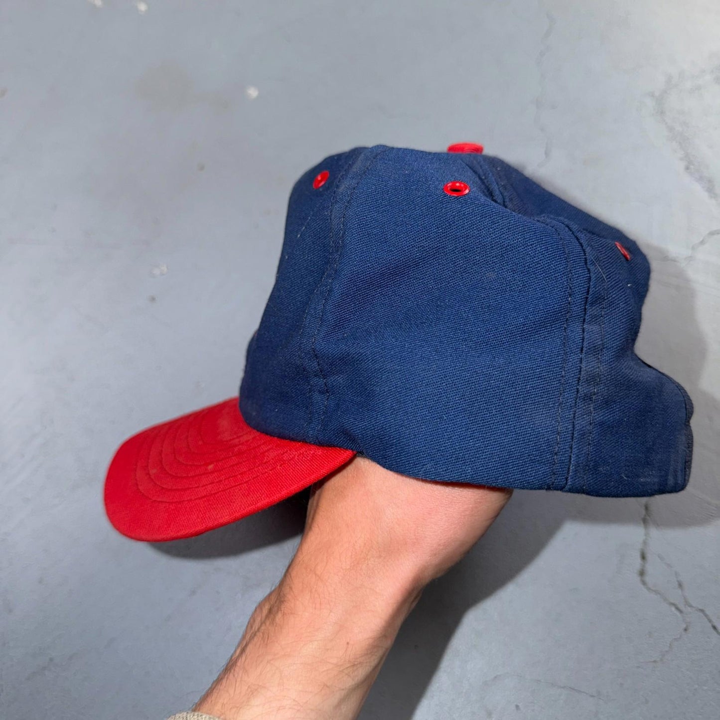 VTG Safeway USA Hat Baseball Cap Snapback Mulitcolor Blue Red Sports Worker 90s