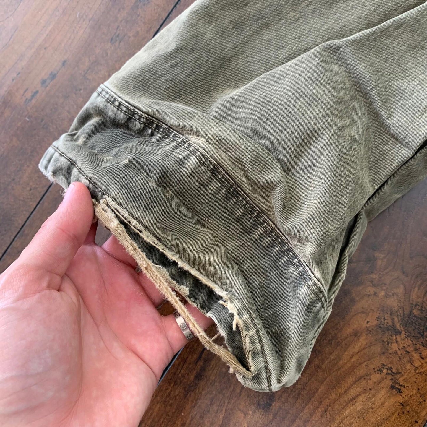 KUHL Rydr Canvas 5-Pocket Outdoor Hiking Pants Men’s Size 40X32 Brown Distressed