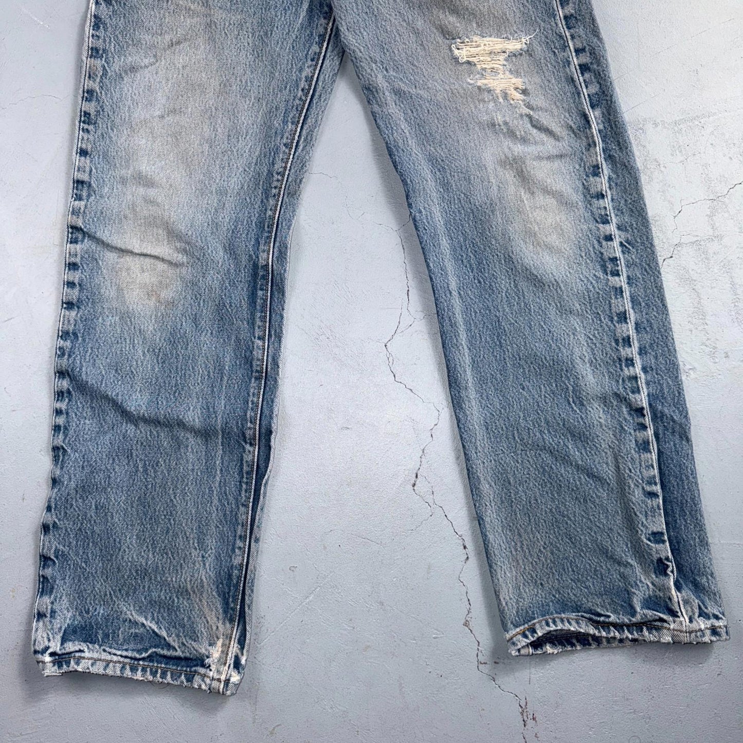 Levis 501 Vintage Y2K 90s XX Straight Leg Jeans Blue Light Wash 34x34 Act 31x30