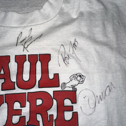 Paul Revere Raiders USA Vintage T Shirt 80s Screen Stars Autograph Confederate
