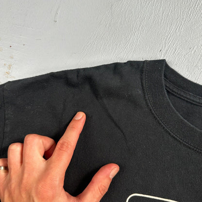 Warning Choking Punk VTG T Shirt Funny Pervert Joke Inappropriate Oral Gross