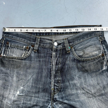 Levis 501 Vintage Y2K XX Straight Leg Jeans Blue Med Wash 33x30 Act 32x28
