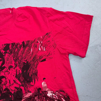 Womens Pink Beatles Revolver  T-Shirt Retro Music Tee Vintage Rock Y2K Girlie