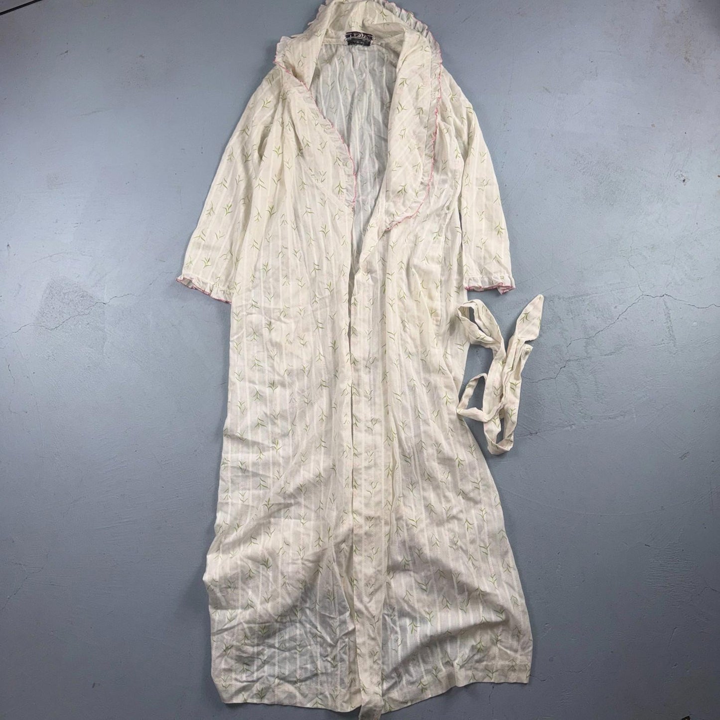 Christian Dior Vintage Nightgown Womens Small Lace Long Lingerie 70s Y2K Robe