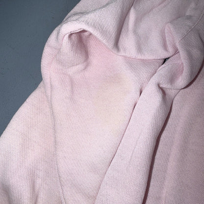Vintage 90s Nike Mini Swoosh Embroidered Crewneck Sweatshirt Pink L Gray Tag