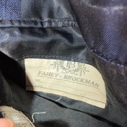 1940s 1950s VTG Mens Double Breast Suit 36 Jacket Coat Navy Union Rockabilly USA