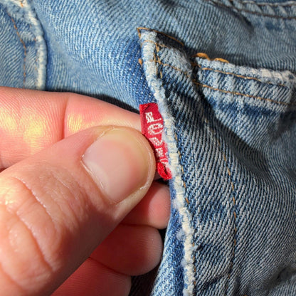 Levis 501 Vintage 70s SS Redline Selvedge USA XX Jeans Light Wash Act 31x28 Used