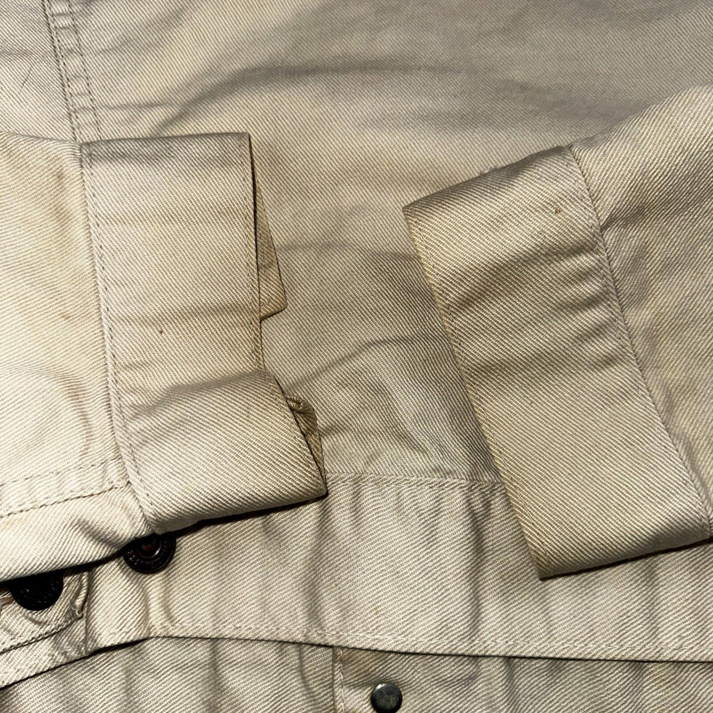Levis VTG Trucker Jacket 557 Big E Type 3 1960s 60s 70518 1022 White Denim 2