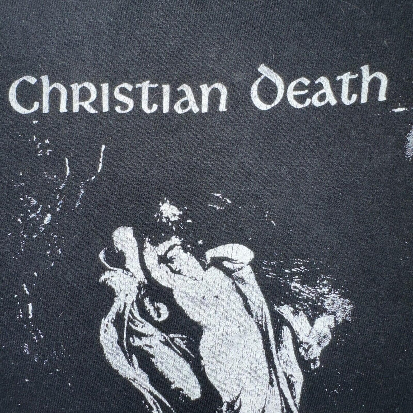 Vintage RARE 90s Christian Death Rozz Williams Goth Industrial Metal Band Tee