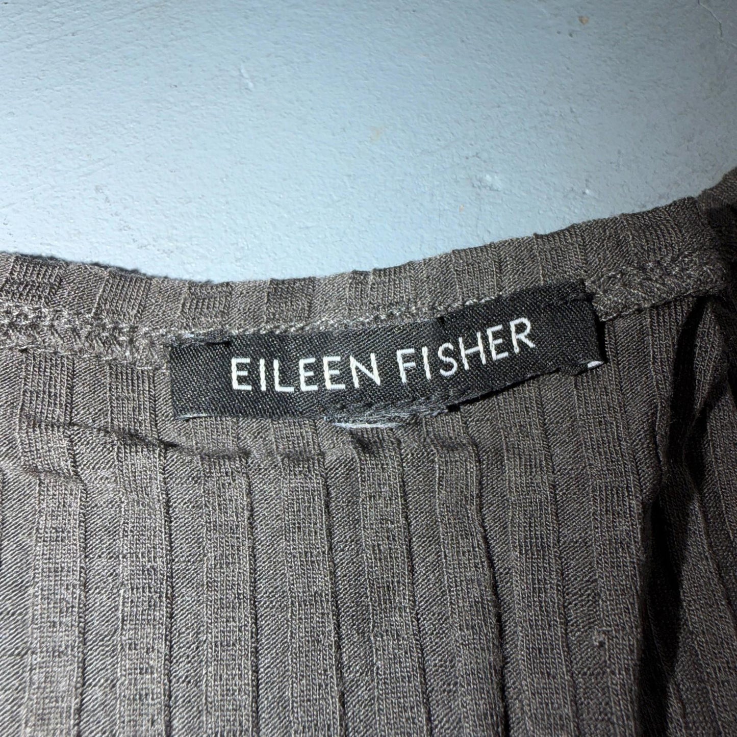 Eileen Fisher Woman Tank Top XS Brown Sleeveless Knit Camisole Soft Cute