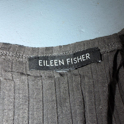 Eileen Fisher Woman Tank Top XS Brown Sleeveless Knit Camisole Soft Cute
