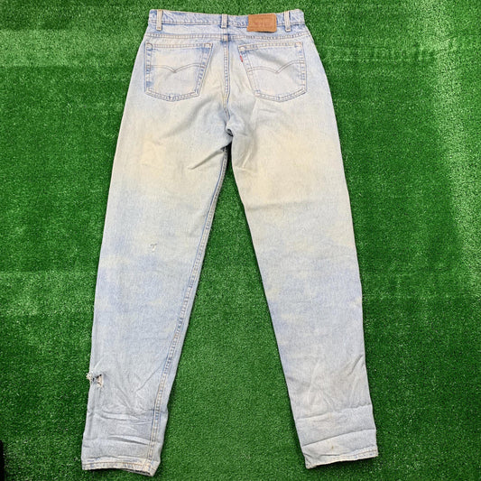 Levis 550 Vintage 90s Tapered Leg XX USA Jeans 34X36 Relaxed Fit Light Act 31x35