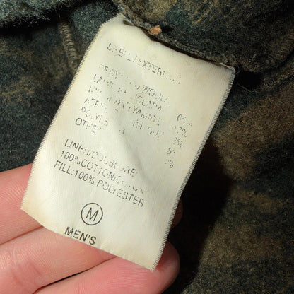 Columbia Gallatin Range Wool Blend Jacket Outfitter Brown Camo M Missing Buttons
