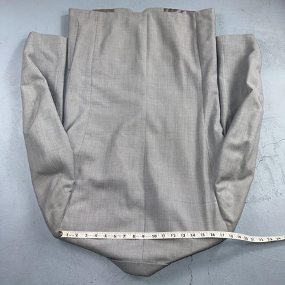1960s 1970s VTG Mens 2 PC Suit 42 Jacket Coat Pants Gray Union Wool Rockabilly