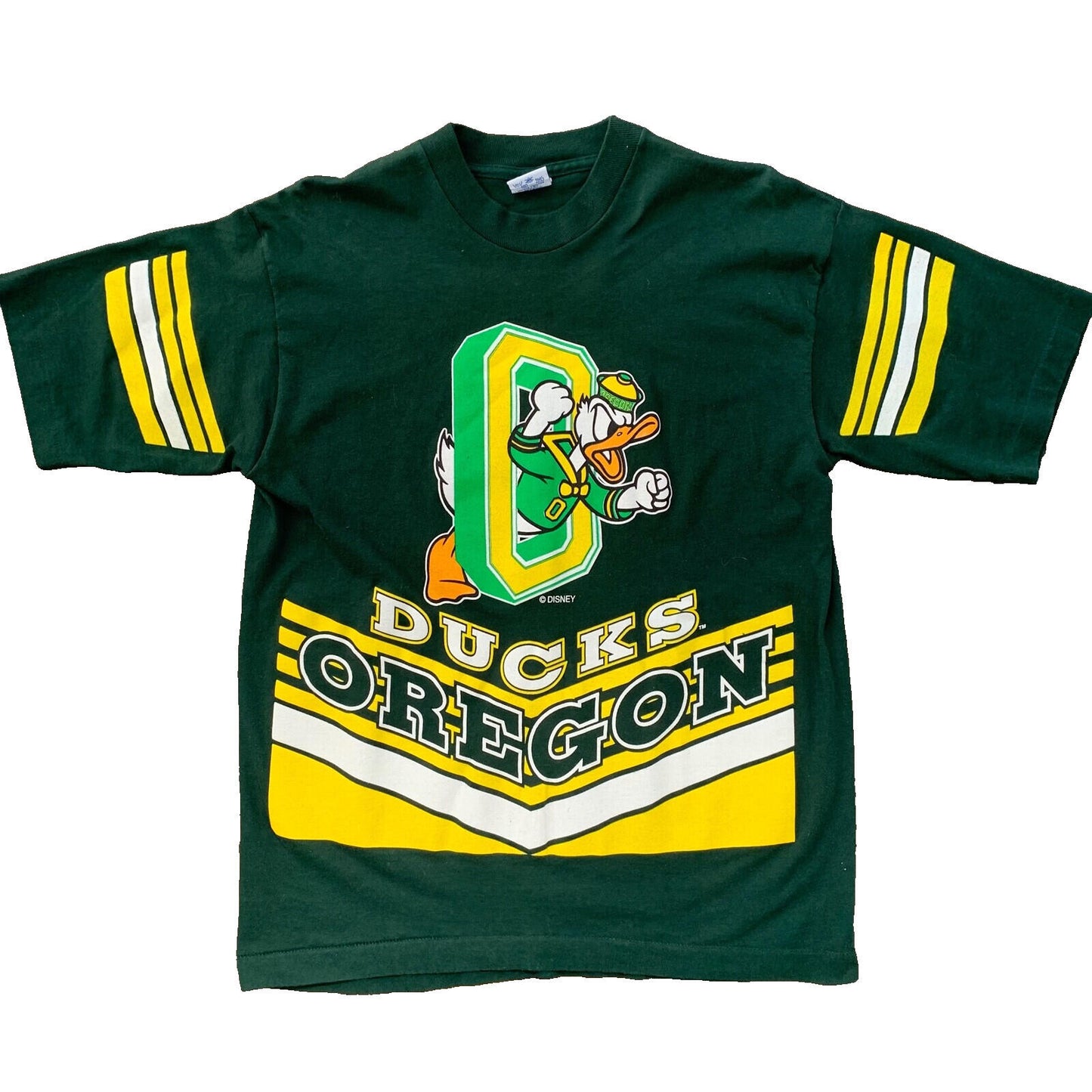 Oregon Ducks Vintage T Shirt Donald Duck Disney KIDS BOYS Mens Small 90s Afro