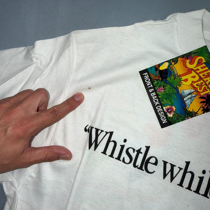 VTG 90s Disney Snow White Whistle While You Work NOS Graphic T Shirt Theme Park