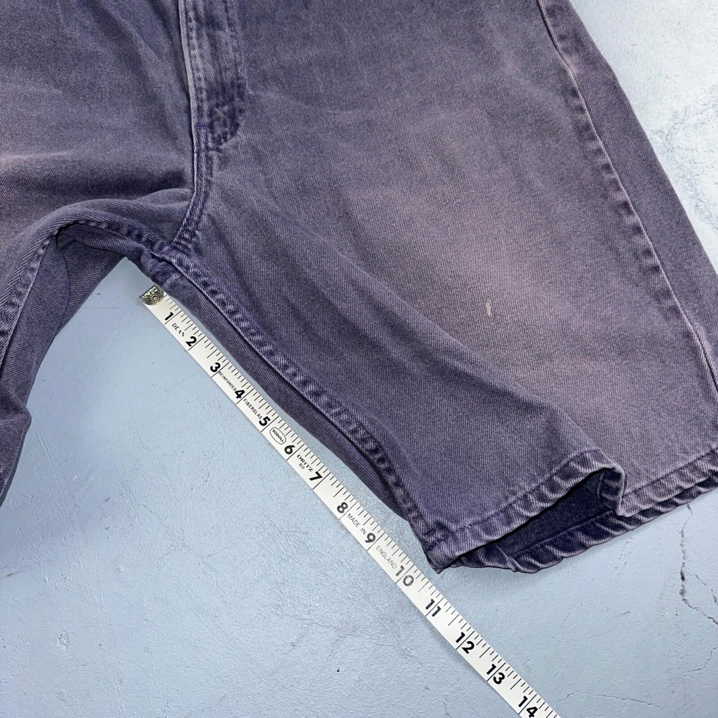 Levis 550 VTG Denim Shorts Mens 38 Purple Wash 1990s Orange Tab 90s 501