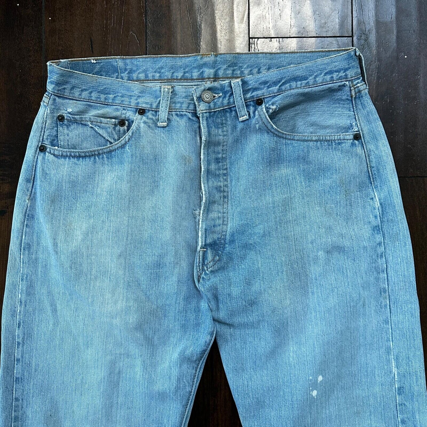 Vintage LEVIS 501XX Jeans Big E 1960s Denim Redline Selvedge 33x31 USA 60s 66