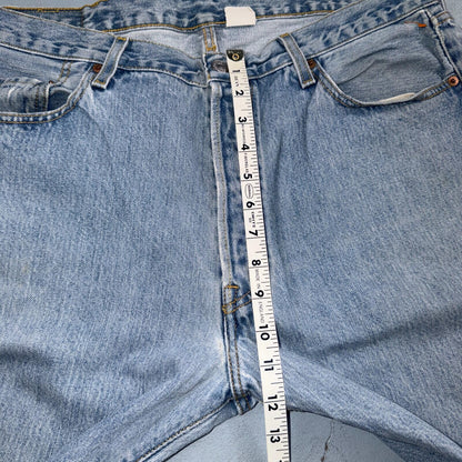 Levis 501 Vintage Y2K 90s XX Straight Leg Jeans Blue Light Wash 38x34 Act 36x34