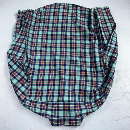 Polo Ralph Lauren Mens Long Sleeve Button Down Shirt Size M Plaid Green Blue