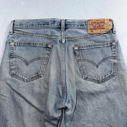Levis 501 Vintage 90s Y2K XX Straight Leg Jeans Blue Med Wash 34x32 Act 33x31