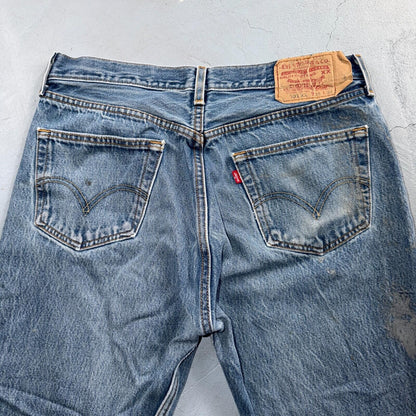 Levis 501 Vintage Y2K Mexico Straight Leg Jeans 35x34 90s Light Wash Act 32x29