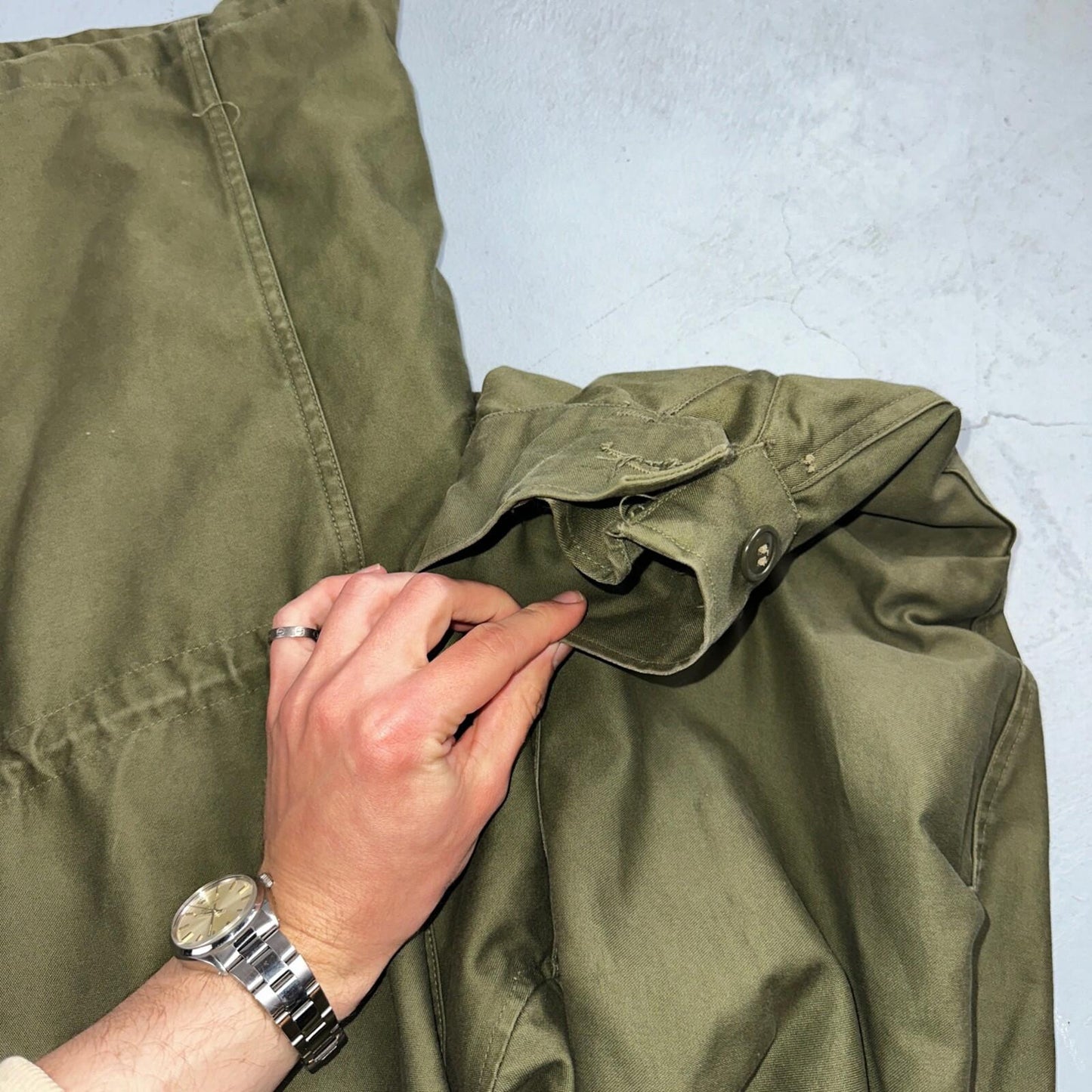 Vintage US Army Military OG 107 M-1951 Field Coat Jacket Mens Size M M65 1957